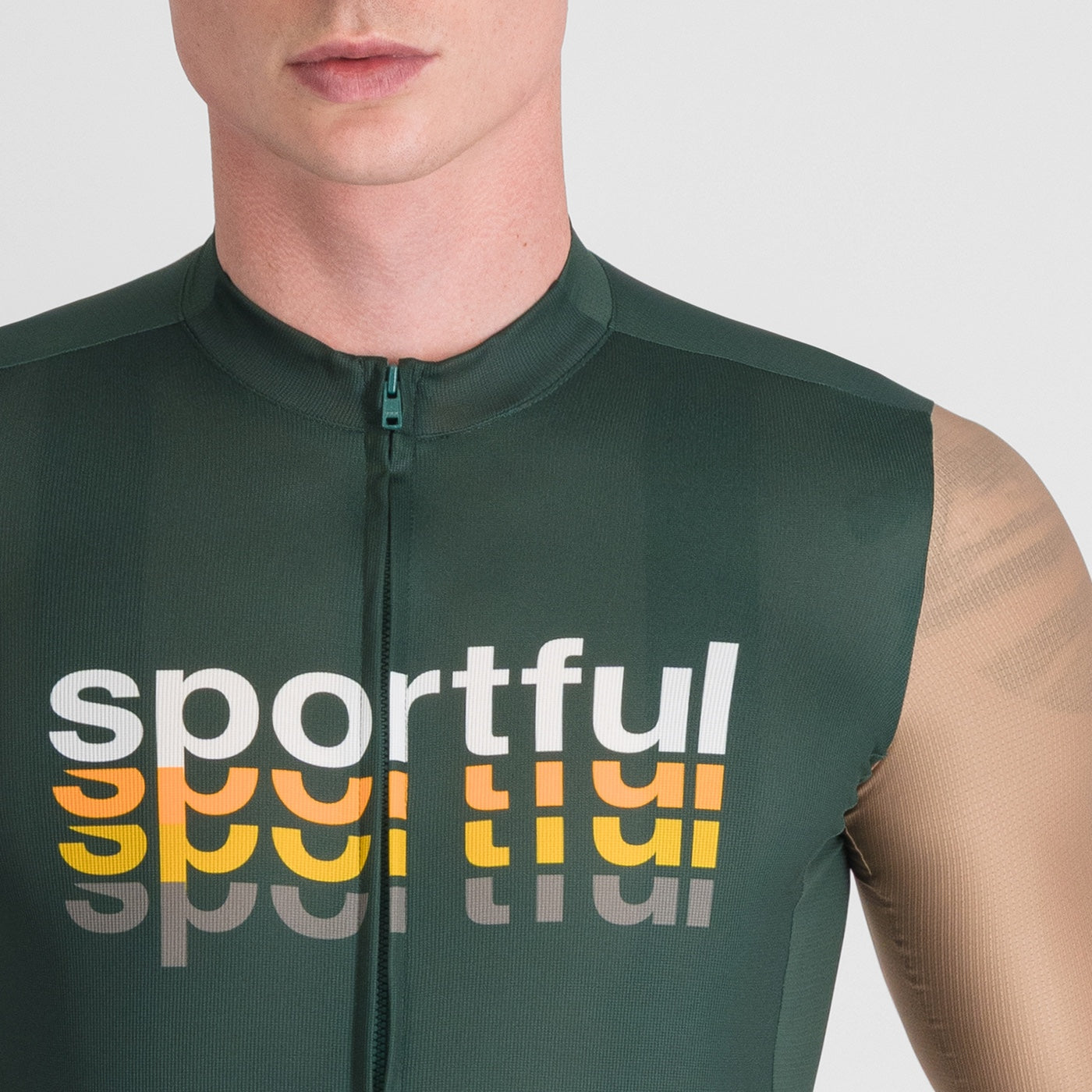 SPORTFUL SUPERGIARA 2 LOGO Korte Mouw Jersey Khaki