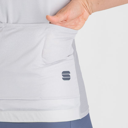 Wielrenshirt SPORTFUL STARLIGHT 2 Korte Mouwen Dames Grijs