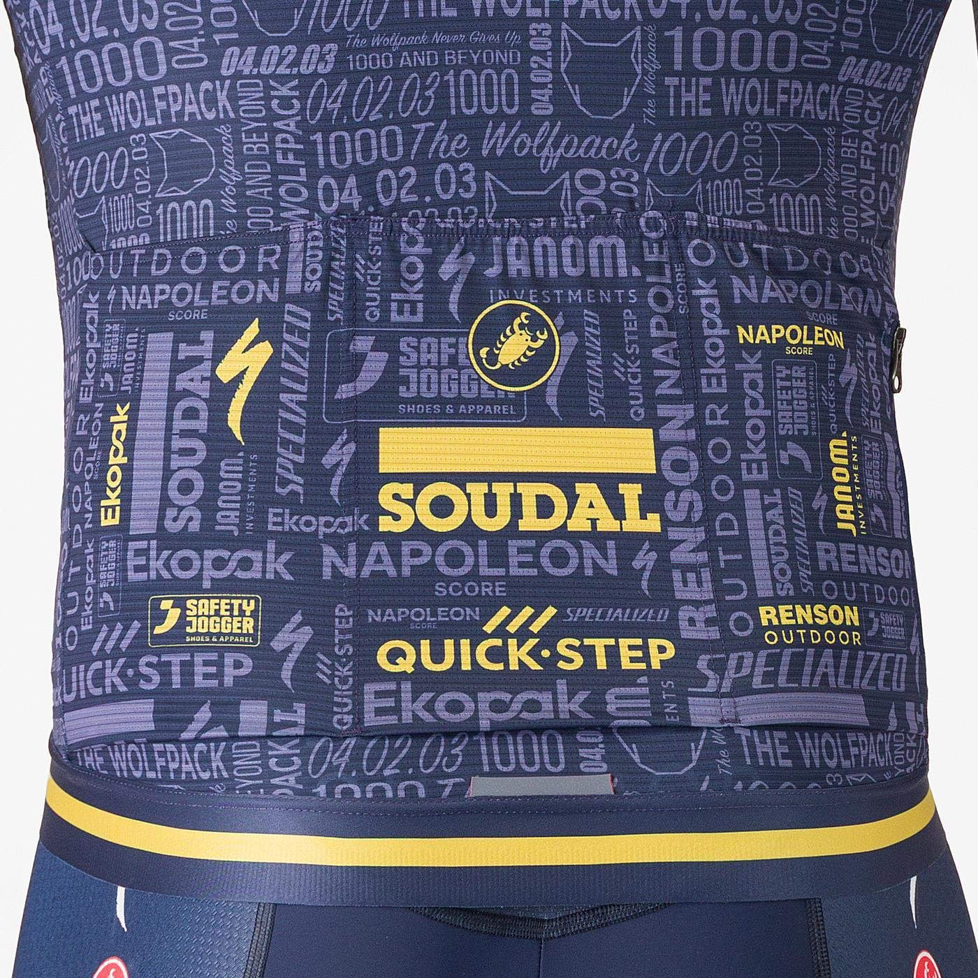 CASTELLI WOLFPACK 1000 VICTORY Korte Mouw Trui Navy