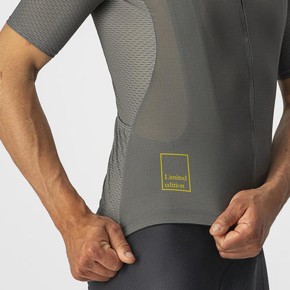Shirt CASTELLI BREATHE ATTACK Korte Mouwen Grijs/Groen