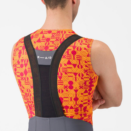 Korte Bretelles-broek CASTELLI ESPRESSO R--A/D Rookgrijs