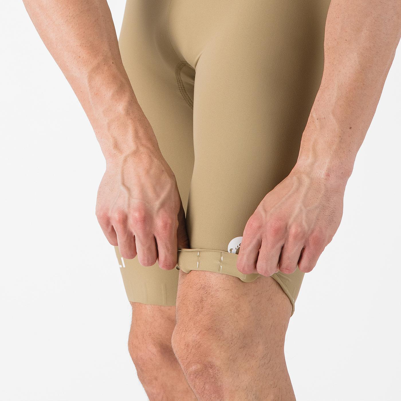 Cuissard Court à Bretelles CASTELLI ESPRESSO 2 Beige Elmwood