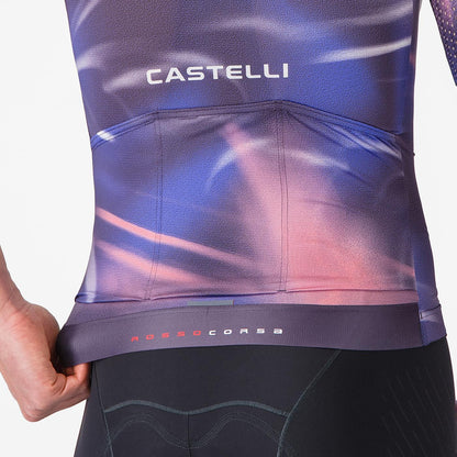 Shirt CASTELLI AERO RACE 8S Korte Mouwen Violet