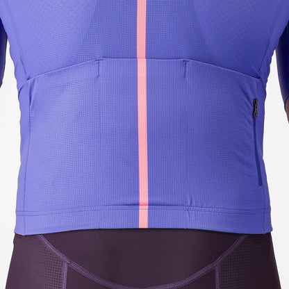 Fietsshirt CASTELLI DRITTONE LOGO Korte Mouwen Paars