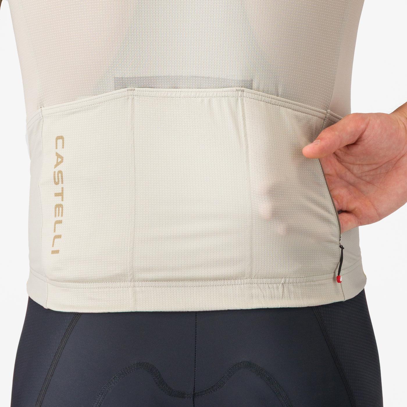 Maillot CASTELLI UNLIMITED ENDURANCE 3 Beige/Kaki