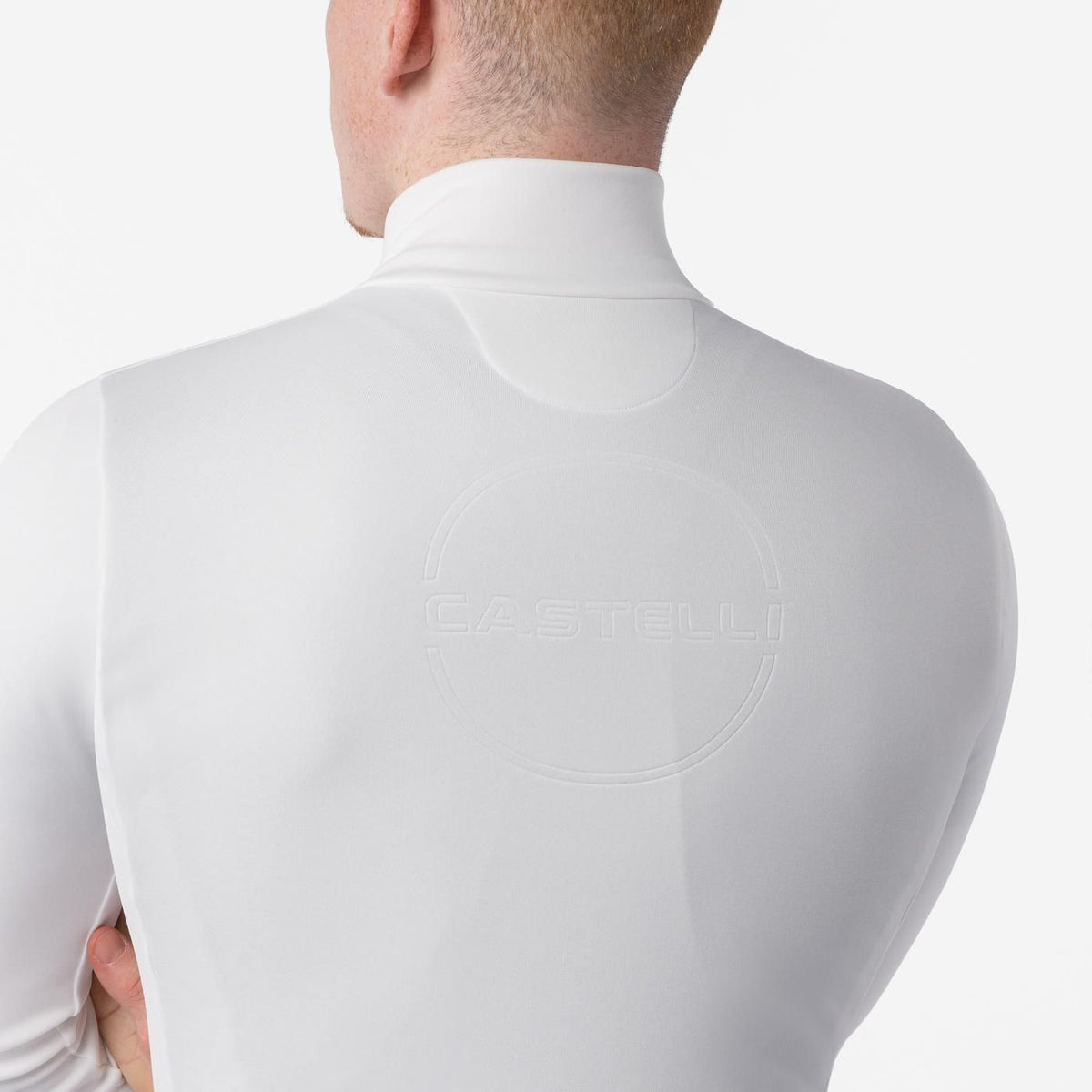 Fietsshirt CASTELLI COMPETIZIONE THERMAL Lange Mouwen Ivoor