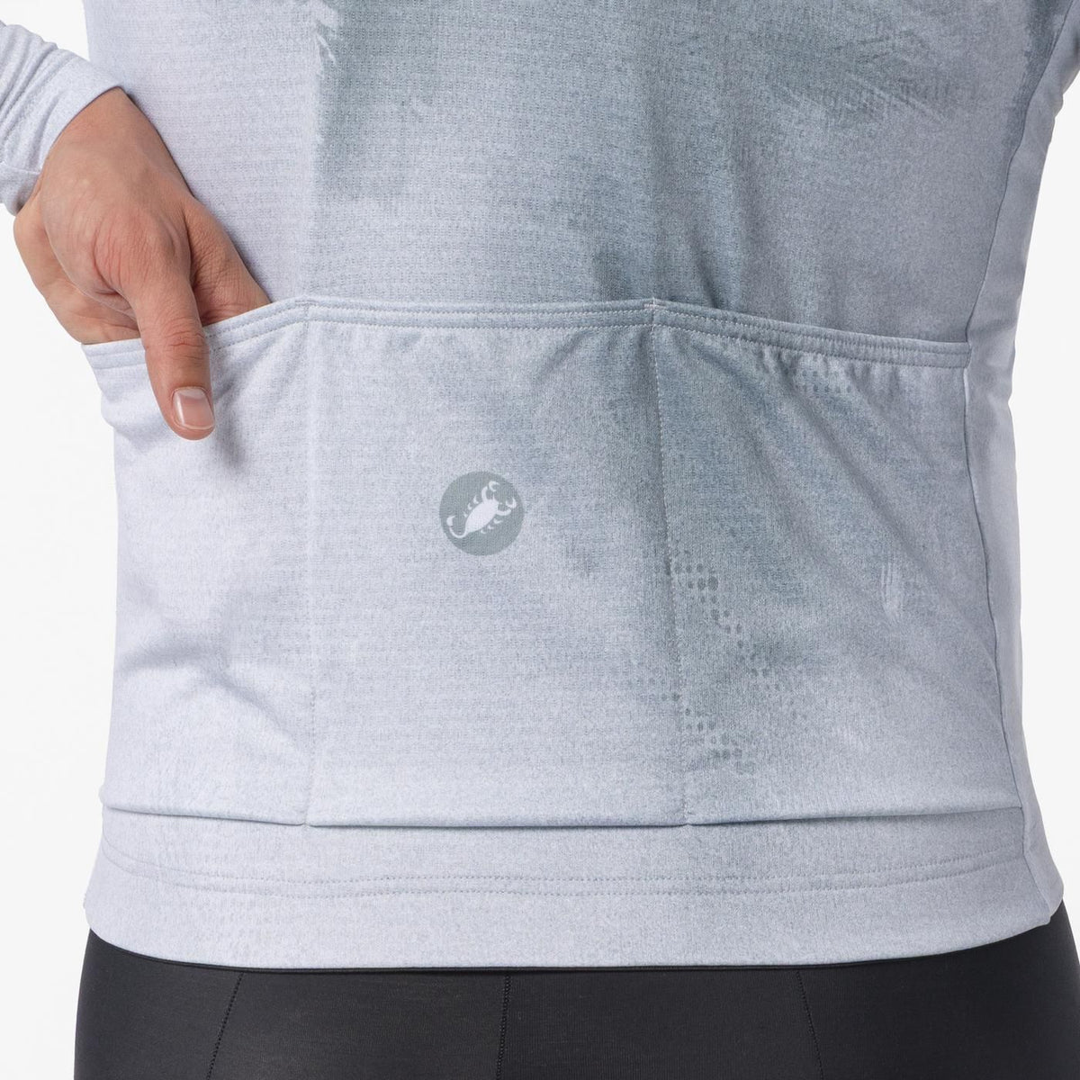 Fietsshirt CASTELLI NEBULA THERMAL Lange Mouwen Grijs