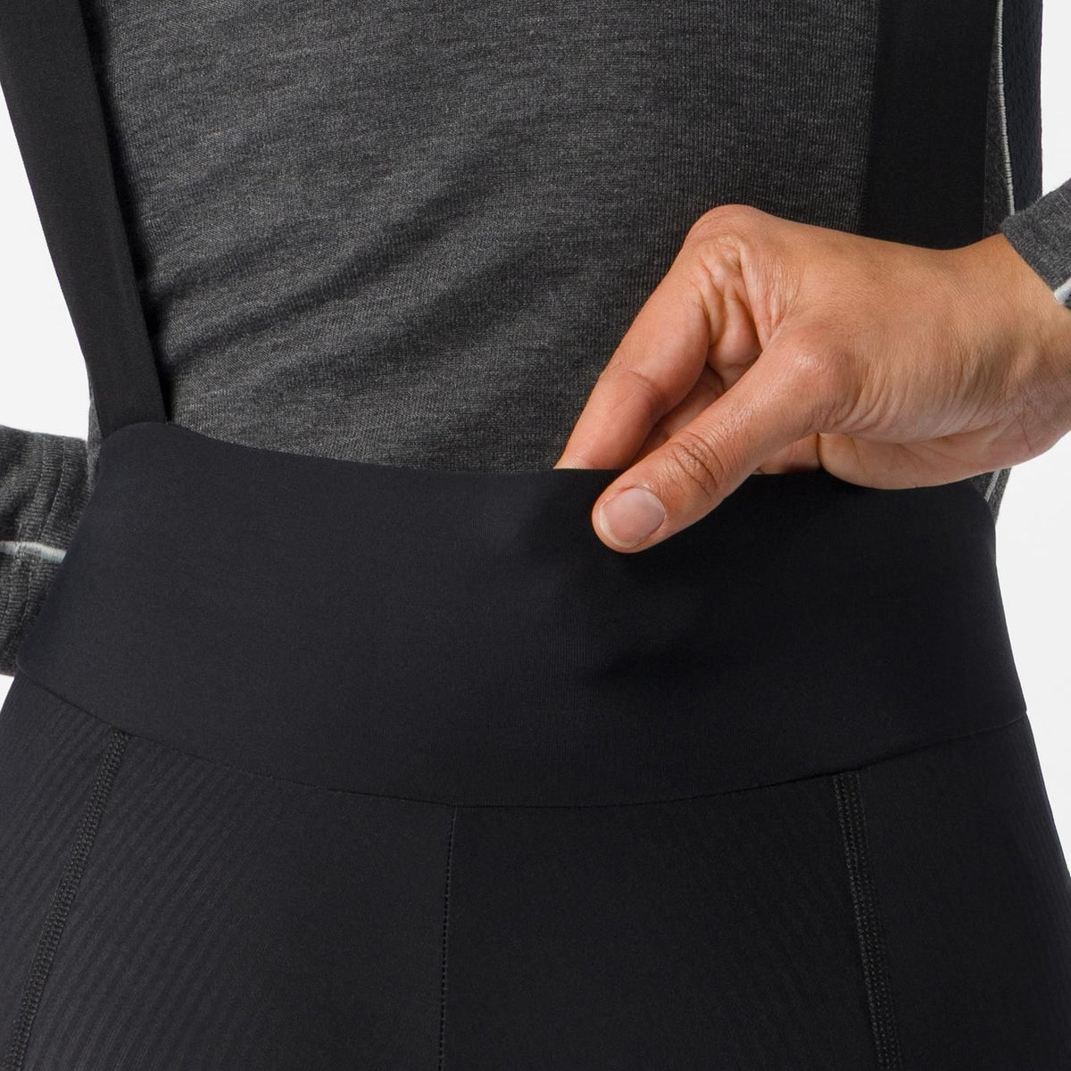 Lange Fietsbroek met Bretels CASTELLI COMPETIZIONE DT Dames Zwart