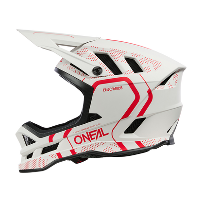 Casque VTT O'NEAL BLADE POLYACRYLITE STRIKE Blanc/Rouge