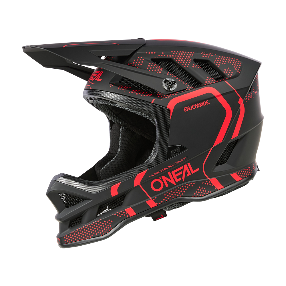 Casque VTT O'NEAL BLADE POLYACRYLITE STRIKE Noir/Rouge