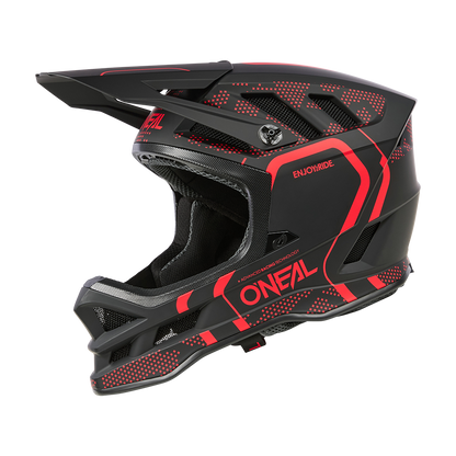 O'NEAL BLADE POLYACRYLITE STRIKE MTB-Helm Zwart/Rood