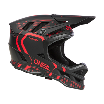 O'NEAL BLADE POLYACRYLITE STRIKE MTB-Helm Zwart/Rood