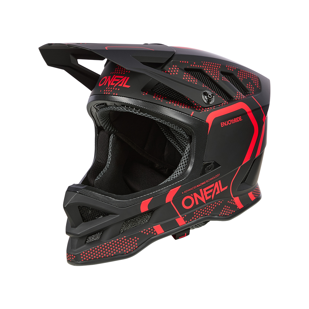Casque VTT O'NEAL BLADE POLYACRYLITE STRIKE Noir/Rouge