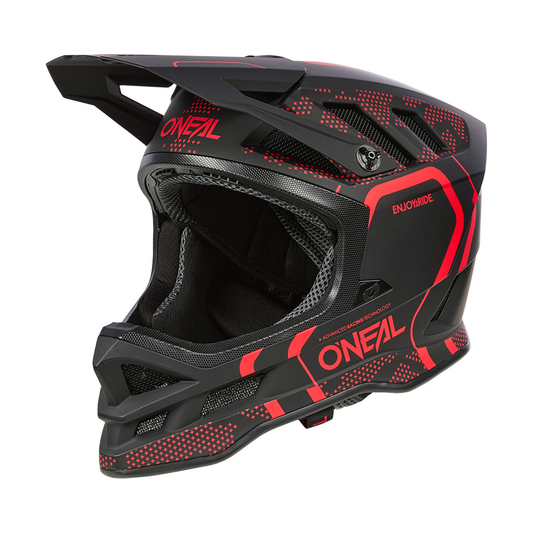 O'NEAL BLADE POLYACRYLITE STRIKE MTB-Helm Zwart/Rood