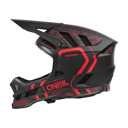 O'NEAL BLADE POLYACRYLITE STRIKE MTB-Helm Zwart/Rood