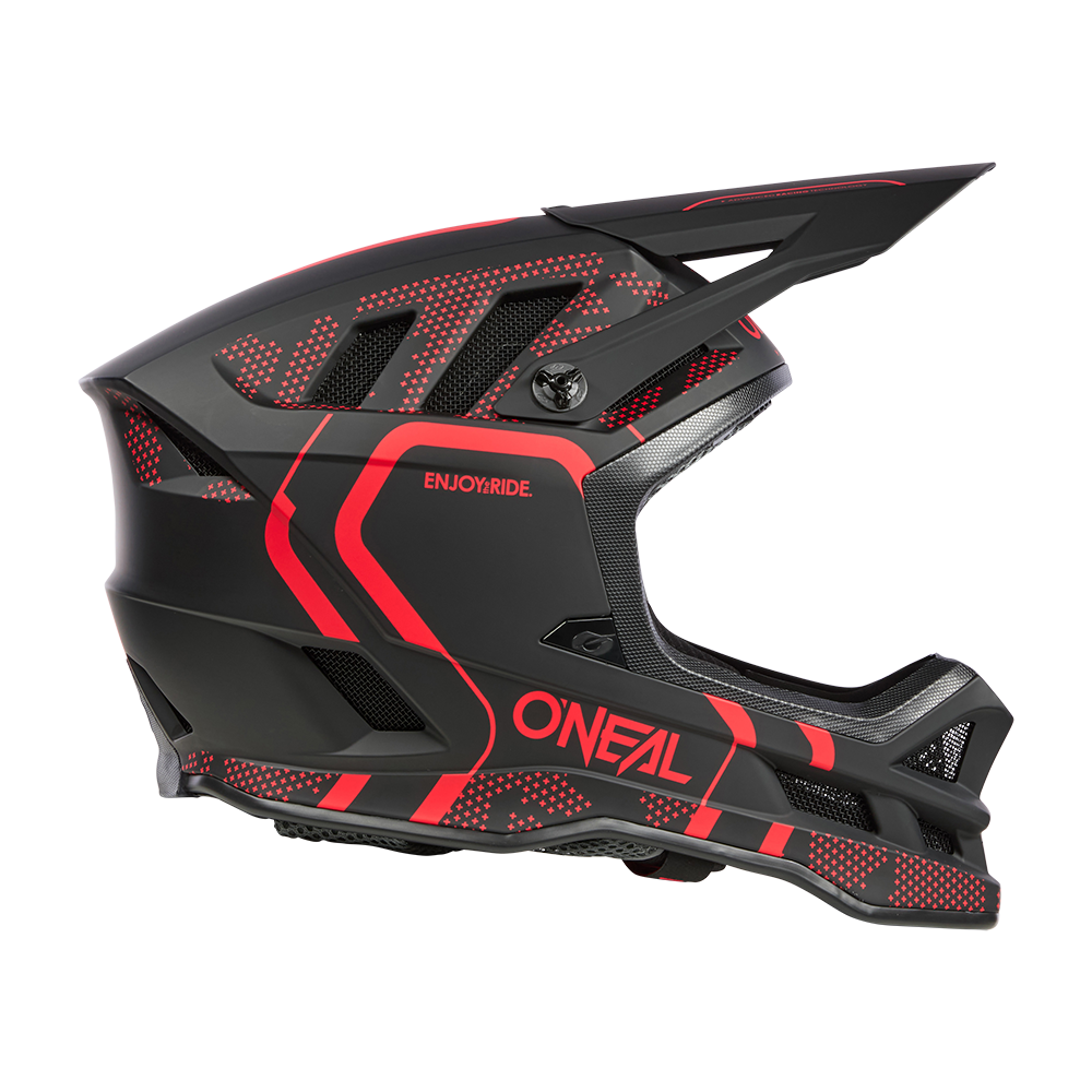 Casque VTT O'NEAL BLADE POLYACRYLITE STRIKE Noir/Rouge