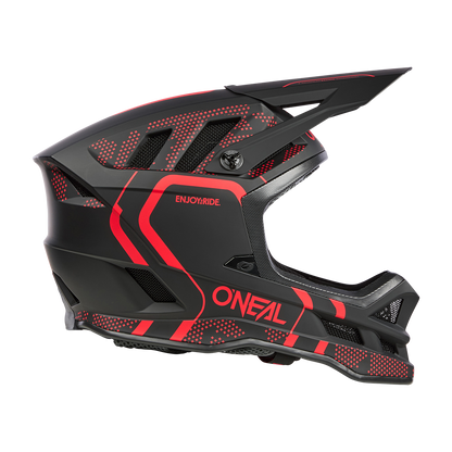 O'NEAL BLADE POLYACRYLITE STRIKE MTB-Helm Zwart/Rood