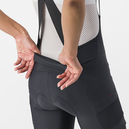 Korte Bretelsbroek CASTELLI UNLIMITED CARGO Dames Zwart