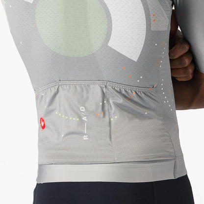 Shirt CASTELLI R-A/D Korte Mouwen Multicolor Grijs