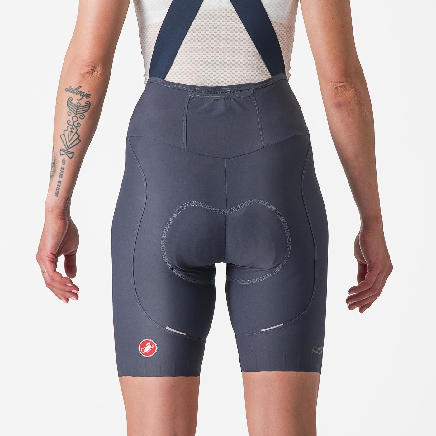 Cuissard Court à Bretelles CASTELLI ESPRESSO W DT Femme Bleu