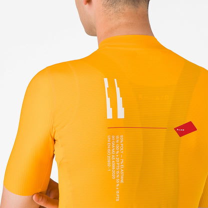 Shirt CASTELLI ESPRESSO R--A/D Korte Mouwen Oranje