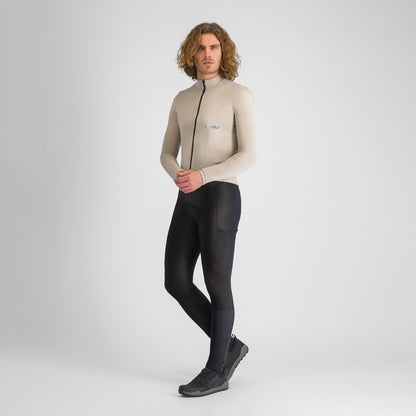 SPORTFUL SUPERGIARA wollen fietsshirt met lange mouwen, beige