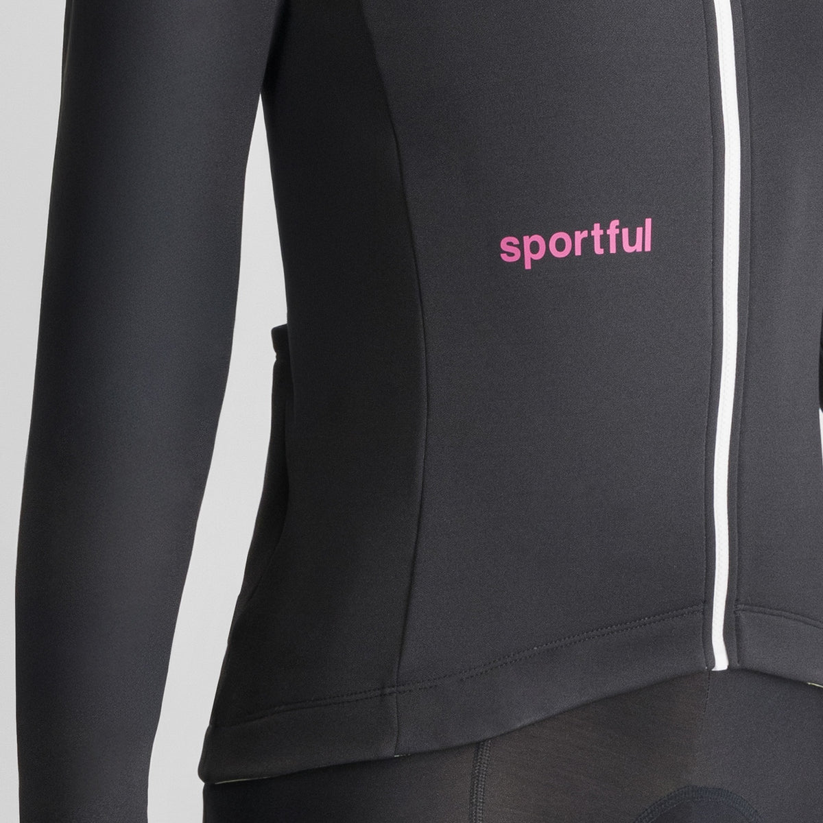 Zwart SPORTFUL CLASSIC damesfietsshirt met lange mouwen