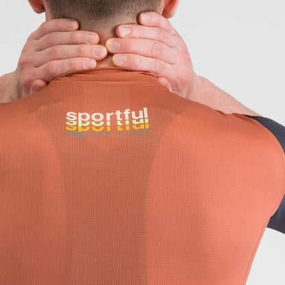 Fietsshirt SPORTFUL SUPERGIARA 2 LOGO Korte Mouwen Oranje