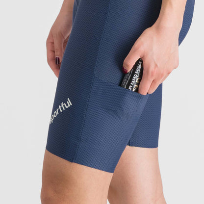 Korte Wielershort met Bretels SPORTFUL HYPEREPIC Dames Blauw