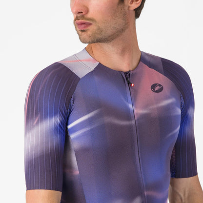 Shirt CASTELLI AERO RACE 8S Korte Mouwen Violet