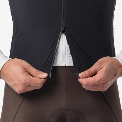 Mouwloze Jacket CASTELLI ESPRESSO 2 Zwart/Wit