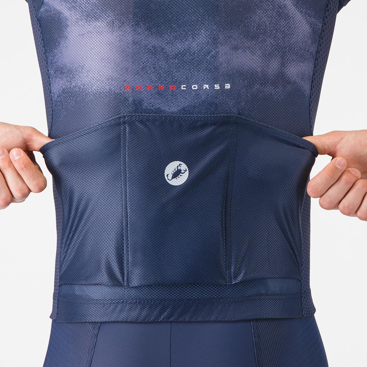 Maillot CASTELLI CLIMBER'S A/C Manches Courtes Bleu