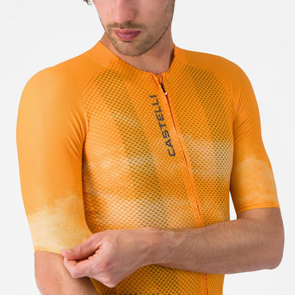 Shirt CASTELLI CLIMBER'S A/C Korte Mouwen Oranje