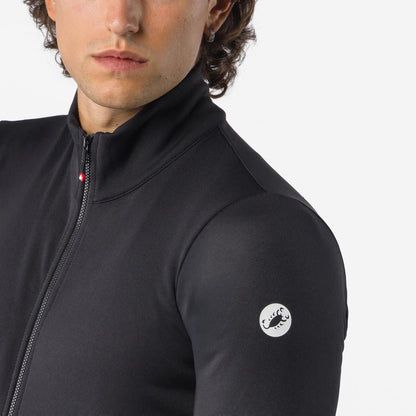 Fietsshirt CASTELLI COMPETIZIONE THERMAL Lange Mouwen Zwart