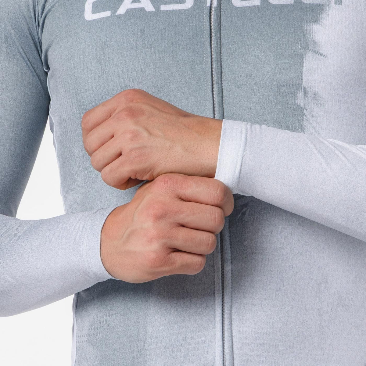 Fietsshirt CASTELLI NEBULA THERMAL Lange Mouwen Grijs