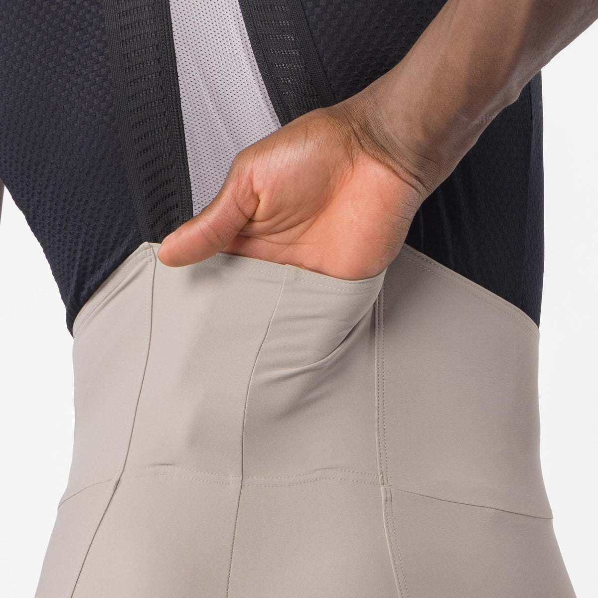 Lange Broek met Bretels CASTELLI ESPRESSO Transition Beige