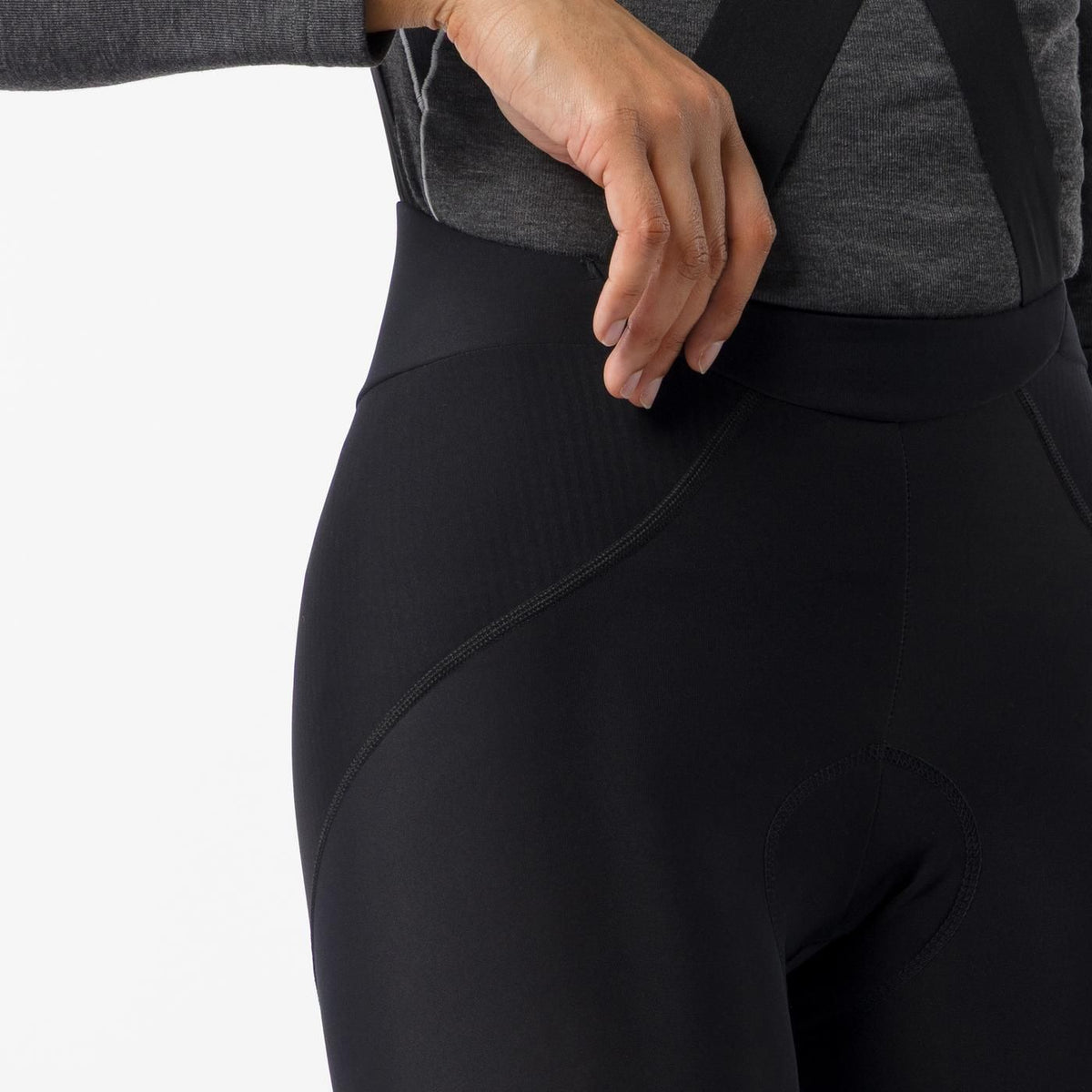 Lange Fietsbroek met Bretels CASTELLI COMPETIZIONE DT Dames Zwart