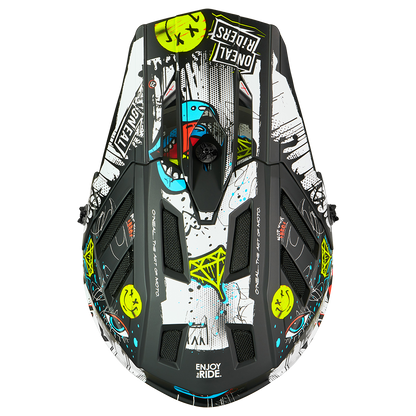 Casque VTT O'NEAL BACKFLIP RANCID Noir/Blanc