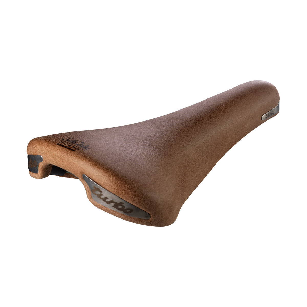 Zadel SELLE ITALIA TURBO RACER L1 146 mm Stalen Rails Bruin