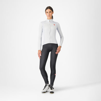 Maillot CASTELLI SFIDA 2 Dames Lange Mouwen Lichtgrijs