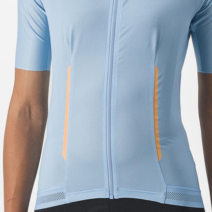 Maillot CASTELLI ENDURANCE W Femme Manches Courtes Bleu
