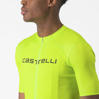 CASTELLI PROLOGO LITE Kortsmouw Trui Geel