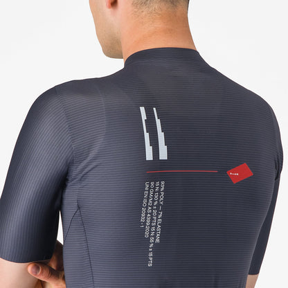 Maillot CASTELLI ESPRESSO R--A/D Manches Courtes Bleu