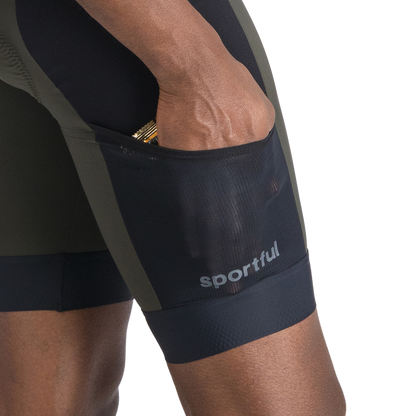 Korte Bretelsbroek SPORTFUL SUPERGIARA 2 Kaki/Zwart