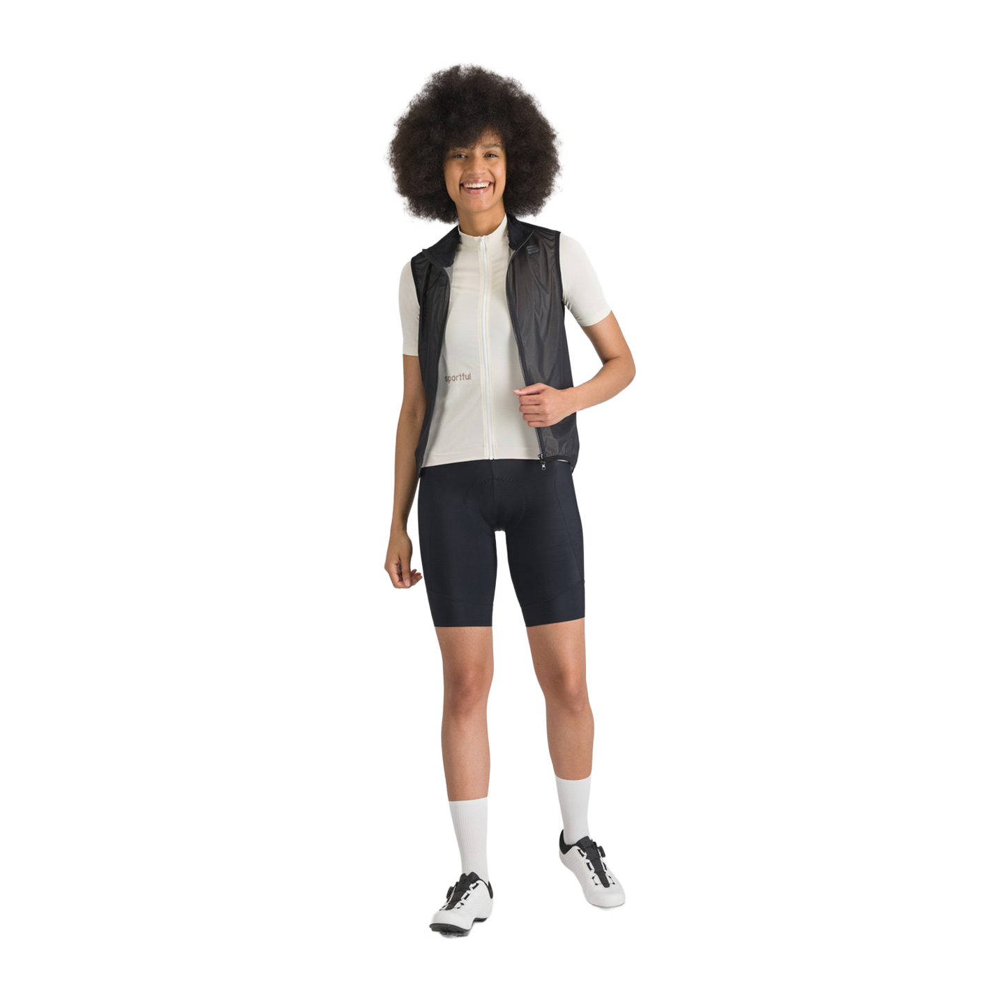 Dames SPORTFUL LIGHT AIR Mouwloos jack Zwart