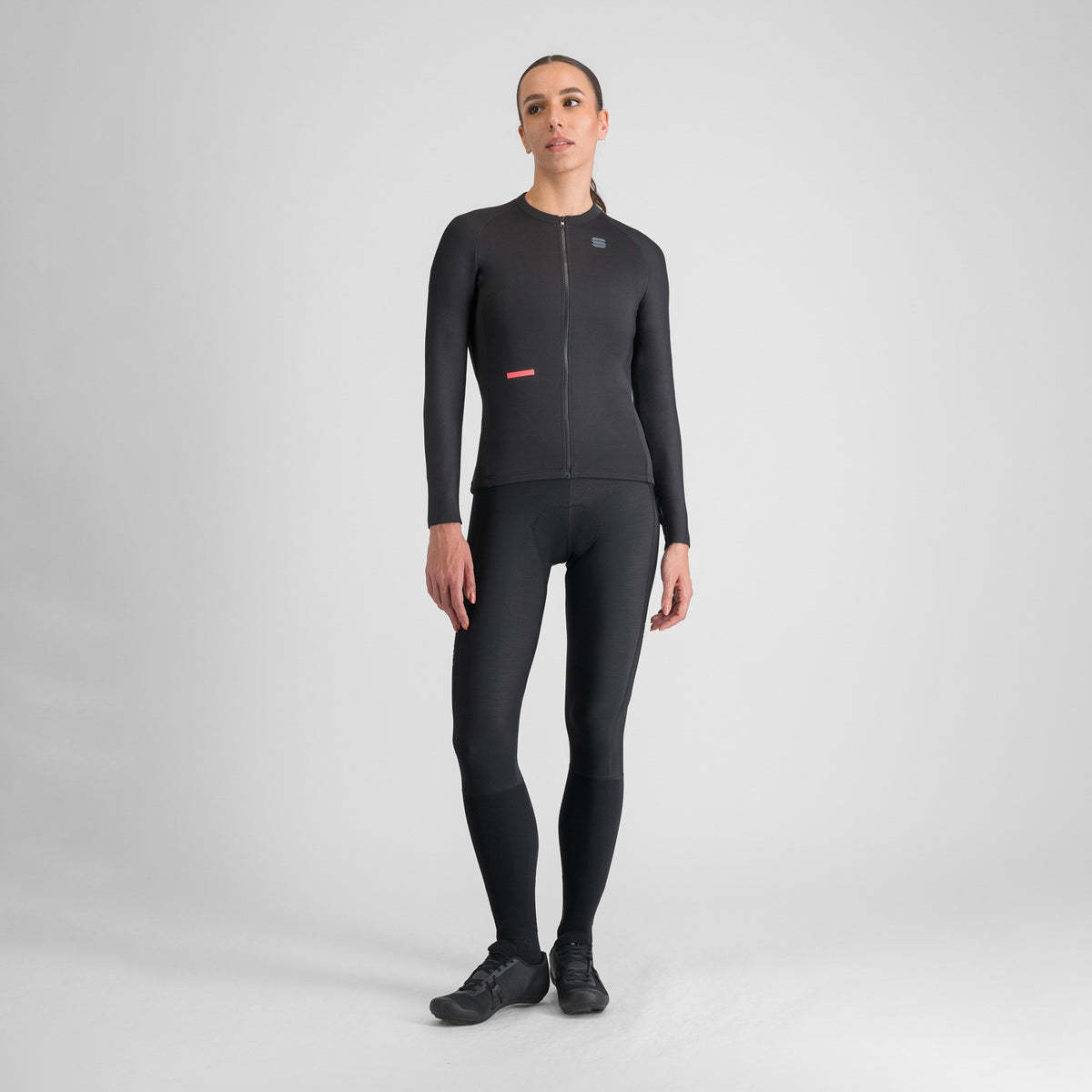 SPORTFUL SUPERNOVA fietsshirt met lange mouwen voor dames, zwart