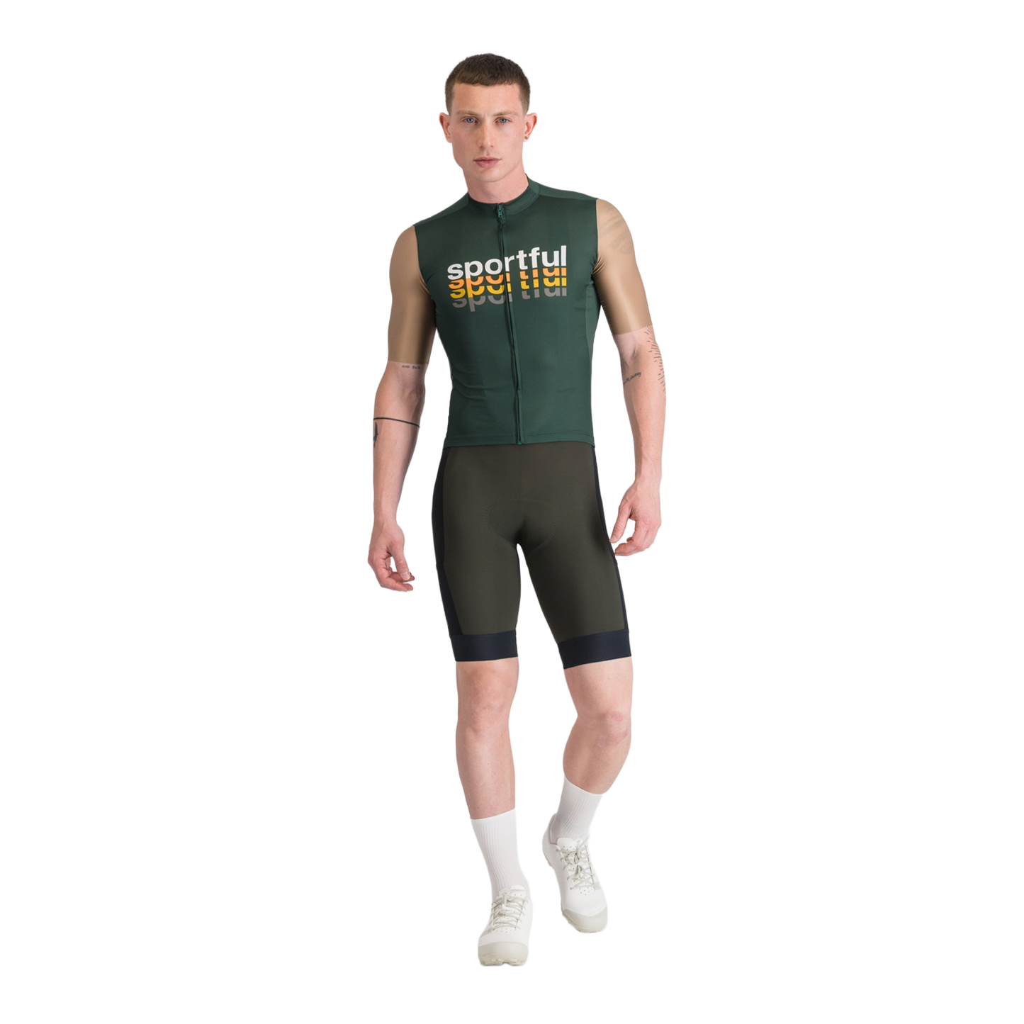 SPORTFUL SUPERGIARA 2 LOGO Korte Mouw Jersey Khaki
