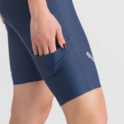 Korte Wielershort met Bretels SPORTFUL HYPEREPIC Dames Blauw