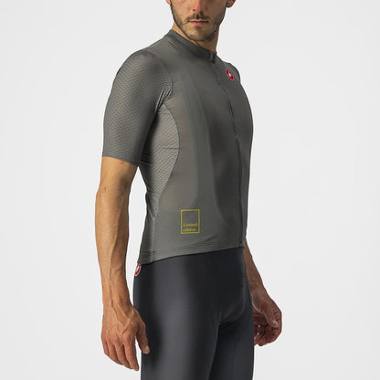 Shirt CASTELLI BREATHE ATTACK Korte Mouwen Grijs/Groen