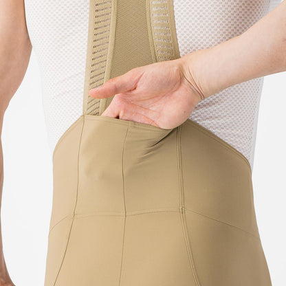 CASTELLI ESPRESSO 2 Korte Broek met Bretels Beige Elmwood